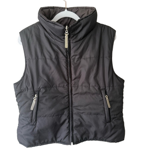 Mariposa Black Quilted Insulated Puffer Vest Women’s L